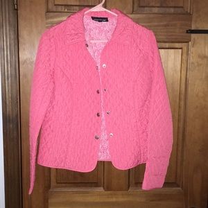 Pink Quilted Jacket